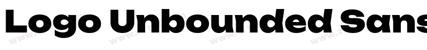 Logo Unbounded Sans字体转换